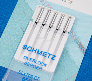Иглы для плоскошовных машин SCHMETZ ELx705 CF №65, 5шт